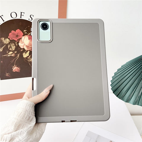For Xiaomi Redmi Pad SE Case Solid Color TPU Tablet Cover with Pencil Holder