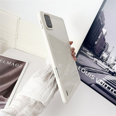 For Xiaomi Pad 6 / Pad 6 Pro Case Solid Color TPU Tablet Cover with Pencil Holder