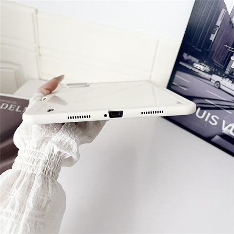 For Xiaomi Pad 6 / Pad 6 Pro Case Solid Color TPU Tablet Cover with Pencil Holder