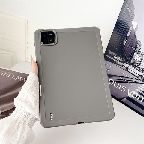 For Xiaomi Pad 6 / Pad 6 Pro Case Solid Color TPU Tablet Cover with Pencil Holder
