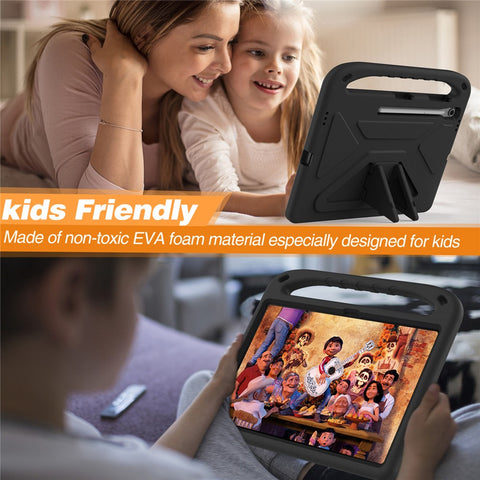 For Samsung Galaxy Tab S10 FE+ Case Hand Grip Kickstand Tablet EVA Cover