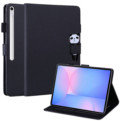 For Samsung Galaxy Tab S10 FE+ Case Tablet Stand Leather Cover Card Slots Animal Pattern