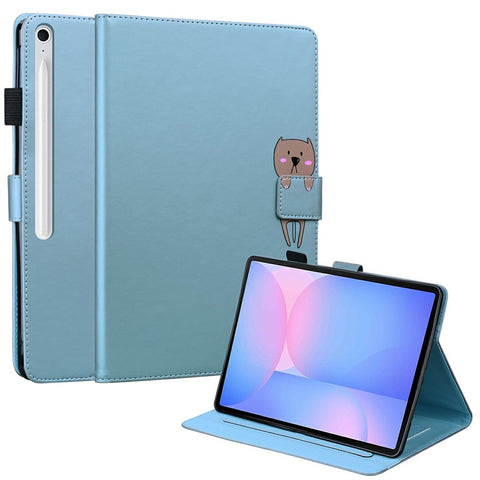 For Samsung Galaxy Tab S10 FE+ Case Tablet Stand Leather Cover Card Slots Animal Pattern