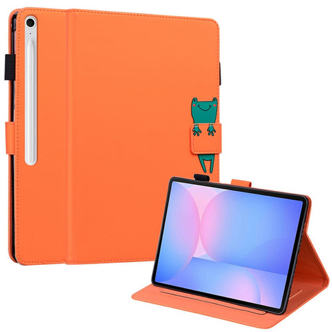For Samsung Galaxy Tab S10 FE+ Case Tablet Stand Leather Cover Card Slots Animal Pattern