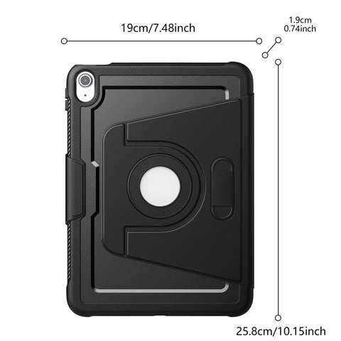 For iPad (2025) / 10.9 (2022) Tablet Case Detachable PC + TPU + PU Leather Flip Cover