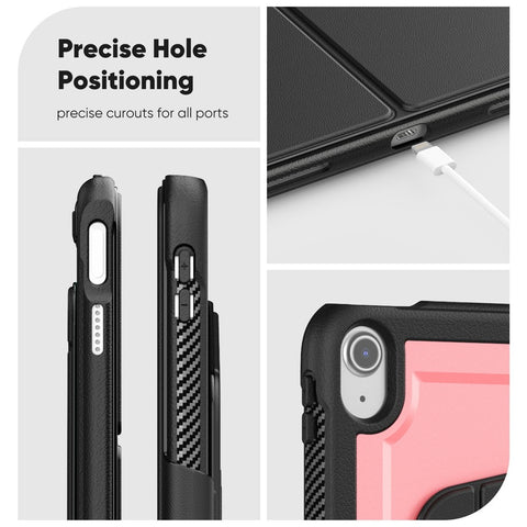 For iPad (2025) / 10.9 (2022) Tablet Case Detachable PC + TPU + PU Leather Flip Cover