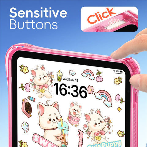 For iPad (2025)  /  10.9 (2022) Case Kickstand Hand Strap Imprint PC TPU Acrylic Cover with Shoulder Strap