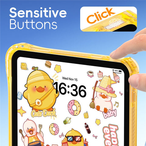 For iPad (2025)  /  10.9 (2022) Case Kickstand Hand Strap Imprint PC + TPU + Acrylic Tablet Cover