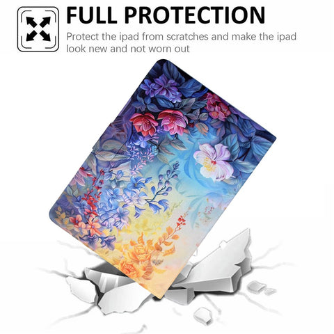 For Lenovo Tab M11  /  Xiaoxin Pad 11 2024 Case Colorful Pattern Painting Card Slots Stand Leather Tablet Cover with Auto Sleep  /  Wake