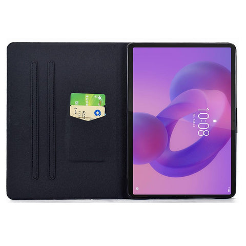 For Lenovo Idea Tab Pro / Tab P12 Pro Gen 2 Case Colorful Pattern Painting Card Slots Stand Leather Tablet Cover with Auto Sleep / Wake