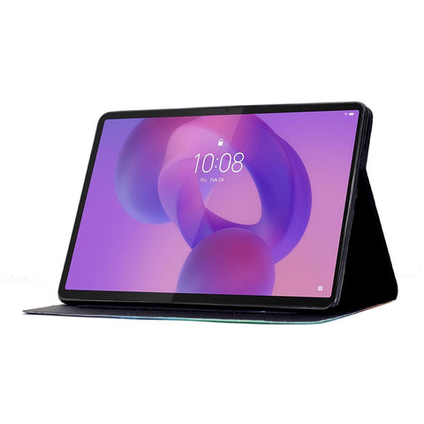 For Lenovo Idea Tab Pro / Tab P12 Pro Gen 2 Case Colorful Pattern Painting Card Slots Stand Leather Tablet Cover with Auto Sleep / Wake
