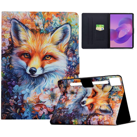 For Lenovo Idea Tab Pro / Tab P12 Pro Gen 2 Case Colorful Pattern Painting Card Slots Stand Leather Tablet Cover with Auto Sleep / Wake