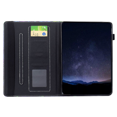 For Lenovo Tab M11 / Xiaoxin Pad 11 2024 Leather Case Pattern Print Card Slots Stand Auto Sleep Wake Tablet Cover