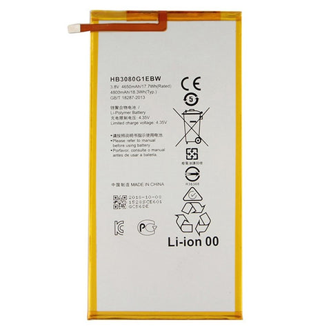For Huawei MediaPad M1 8.0 3.8V 4650 mAh Rechargeable Li-ion Battery Replacement Part (Encode: HB3080G1EBW) (without Logo)