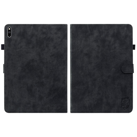 For Huawei MatePad Pro 10.8 (2021) Cute Tiger Pattern Imprinted Tablet Case Adjustable Stand Design TPU+PU Leather Shell with Card Slot