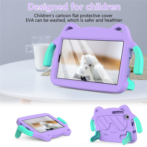For Samsung Galaxy Tab A7 Lite 8.7-inch / Tab A 8.0 (2019) SM-T290 (Wi-Fi) / SM-T295 (LTE) / Huawei MediaPad M3 Lite 8 EVA+PC Protective Tablet Case with Kickstand and Handle
