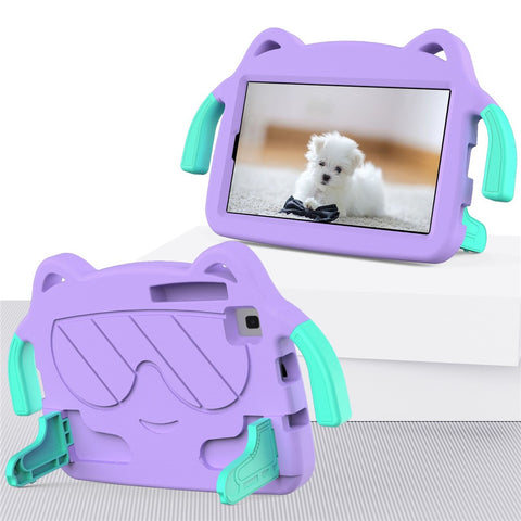 For Samsung Galaxy Tab A7 Lite 8.7-inch / Tab A 8.0 (2019) SM-T290 (Wi-Fi) / SM-T295 (LTE) / Huawei MediaPad M3 Lite 8 EVA+PC Protective Tablet Case with Kickstand and Handle