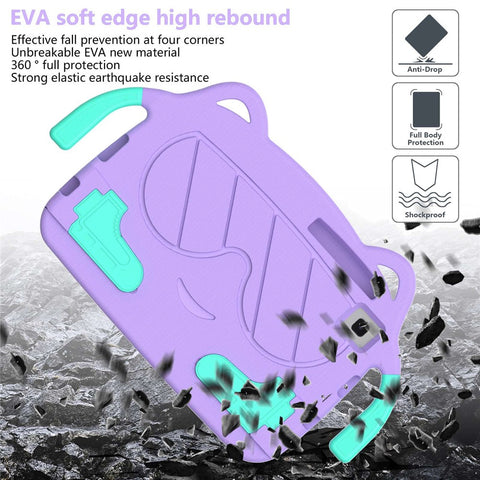 For Samsung Galaxy Tab A7 Lite 8.7-inch / Tab A 8.0 (2019) SM-T290 (Wi-Fi) / SM-T295 (LTE) / Huawei MediaPad M3 Lite 8 EVA+PC Protective Tablet Case with Kickstand and Handle