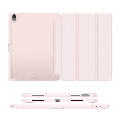 DUX DUCIS TOBY Series For Apple iPad (2025) / 10.9 (2022) TPU+PC+Leather Case Three-Fold Stand Tablet Cover with Pen Slot