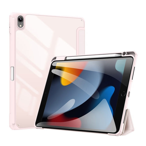 DUX DUCIS TOBY Series For Apple iPad (2025) / 10.9 (2022) TPU+PC+Leather Case Three-Fold Stand Tablet Cover with Pen Slot