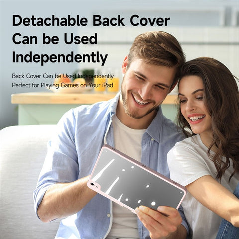 DUX DUCIS for iPad (2025) / 10.9 (2022) Magi Tablet Case Detachable Leather Cover with V-Fold Stand