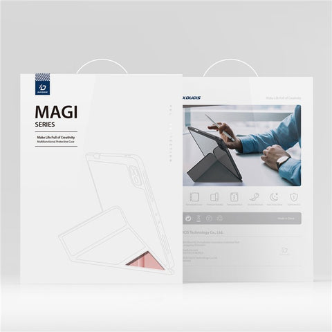 DUX DUCIS for iPad (2025) / 10.9 (2022) Magi Tablet Case Detachable Leather Cover with V-Fold Stand