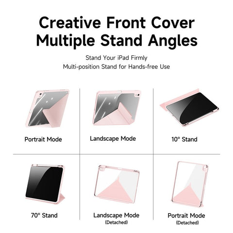 DUX DUCIS for iPad (2025) / 10.9 (2022) Magi Tablet Case Detachable Leather Cover with V-Fold Stand