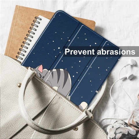 For iPad (2025) / 10.9 (2022) Tri-Fold Stand Case Pattern Printing Folio Flip PU Leather Tablet Cover