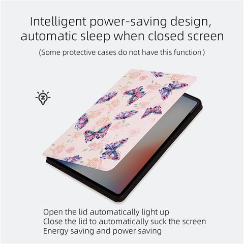 Shockproof Case for Huawei MatePad Pro 11 (2022) Butterfly Printed Protective Cover Anti-drop Tablet Case with Stand