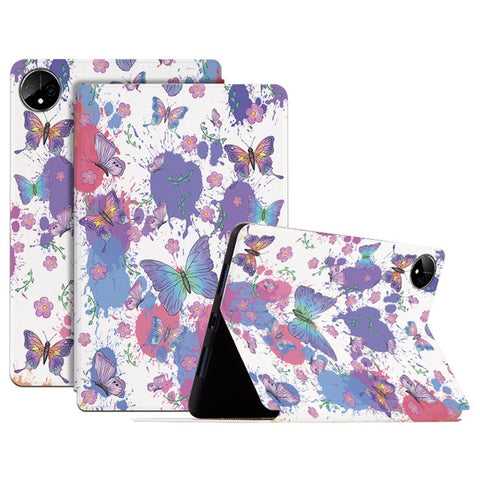 Shockproof Case for Huawei MatePad Pro 11 (2022) Butterfly Printed Protective Cover Anti-drop Tablet Case with Stand