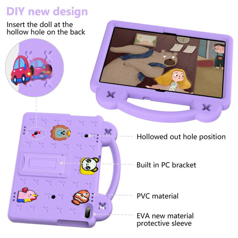 For Lenovo Yoga Tab5 YT-X705F 10.1 inch / Lenovo Tab M10 TB-X605F / TB-X505 / Huawei MediaPad T5 10.1 EVA Case Protective Tablet Cover Shockproof Case with Kickstand
