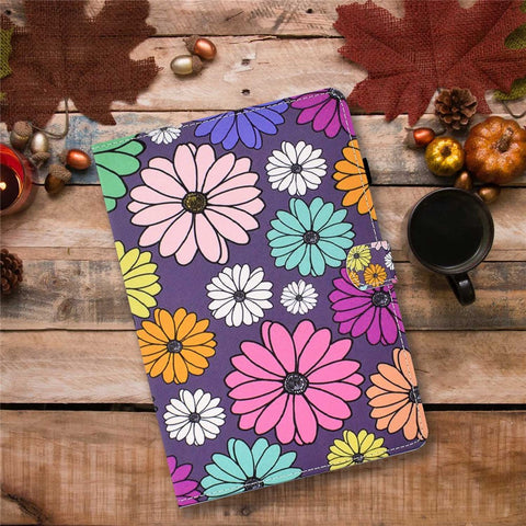For Samsung Galaxy Tab A 10.1 (2016) (T580 / T585) Shockproof PU Leather Tablet Case Stitching Pattern Printed Magnetic Closure Tablet Stand Cover with Card Slots