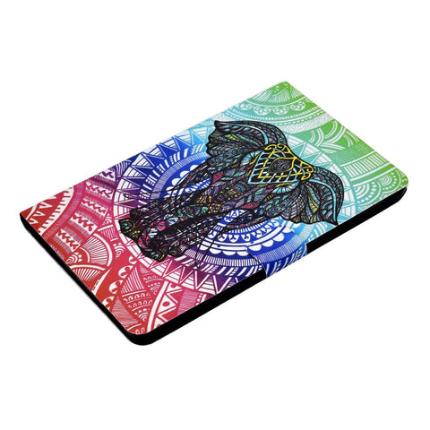 For Samsung Galaxy Tab A 10.1 (2016) T580 / T585 Shockproof Pattern Printing Cover PU Leather Stand Case with Card Slots