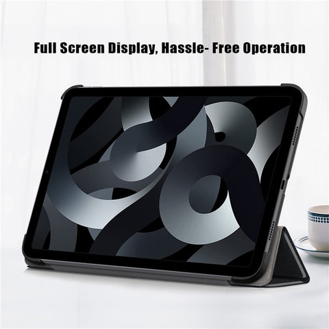For iPad (2025)/10.9 (2022) PU Leather Tablet Case Trifold Stand Full Protection Tablet Cover