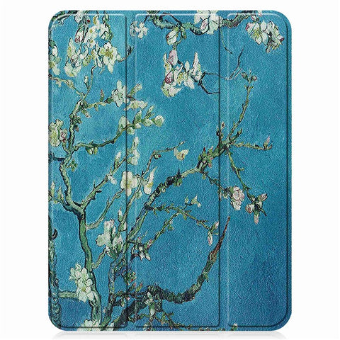For iPad (2025) / 10.9 (2022) Pattern Printed Case PU Leather Smart Sleep Tablet Cover with Pen Slot