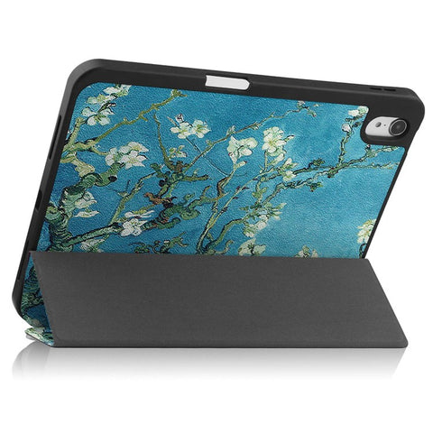 For iPad (2025) / 10.9 (2022) Pattern Printed Case PU Leather Smart Sleep Tablet Cover with Pen Slot