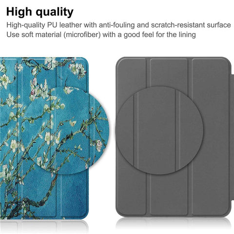 For iPad (2025) / 10.9 (2022) Pattern Printed Case PU Leather Smart Sleep Tablet Cover with Pen Slot