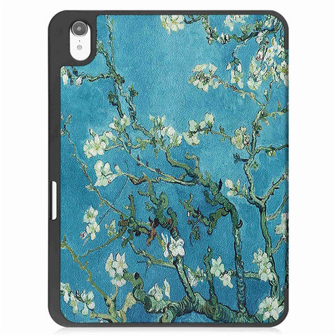 For iPad (2025) / 10.9 (2022) Pattern Printed Case PU Leather Smart Sleep Tablet Cover with Pen Slot