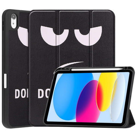 For iPad (2025) / 10.9 (2022) Pattern Printed Case PU Leather Smart Sleep Tablet Cover with Pen Slot