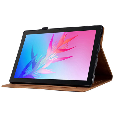 For Huawei Enjoy Tablet 2  /  MatePad T 10 9.7 inch  /  T 10S 10.1 inch  /  Honor Pad 6 10.1-inch  /  Pad X6 9.7 inch Tablet Case Pattern Imprinted PU Leather Card Slots Stand Cover