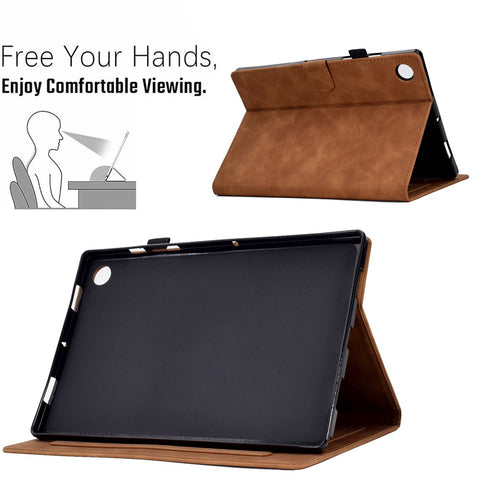 For Huawei Enjoy Tablet 2  /  MatePad T 10 9.7 inch  /  T 10S 10.1 inch  /  Honor Pad 6 10.1-inch  /  Pad X6 9.7 inch Tablet Case Pattern Imprinted PU Leather Card Slots Stand Cover