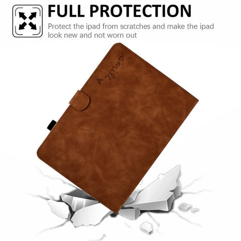 For Huawei Enjoy Tablet 2  /  MatePad T 10 9.7 inch  /  T 10S 10.1 inch  /  Honor Pad 6 10.1-inch  /  Pad X6 9.7 inch Tablet Case Pattern Imprinted PU Leather Card Slots Stand Cover