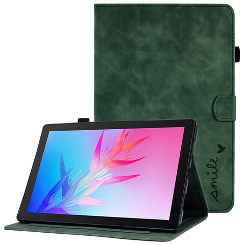 For Huawei Enjoy Tablet 2  /  MatePad T 10 9.7 inch  /  T 10S 10.1 inch  /  Honor Pad 6 10.1-inch  /  Pad X6 9.7 inch Tablet Case Pattern Imprinted PU Leather Card Slots Stand Cover