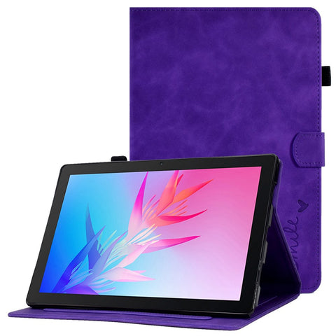 For Huawei Enjoy Tablet 2  /  MatePad T 10 9.7 inch  /  T 10S 10.1 inch  /  Honor Pad 6 10.1-inch  /  Pad X6 9.7 inch Tablet Case Pattern Imprinted PU Leather Card Slots Stand Cover