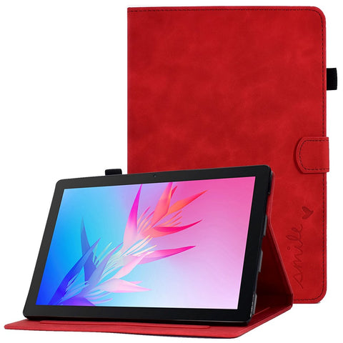 For Huawei Enjoy Tablet 2  /  MatePad T 10 9.7 inch  /  T 10S 10.1 inch  /  Honor Pad 6 10.1-inch  /  Pad X6 9.7 inch Tablet Case Pattern Imprinted PU Leather Card Slots Stand Cover
