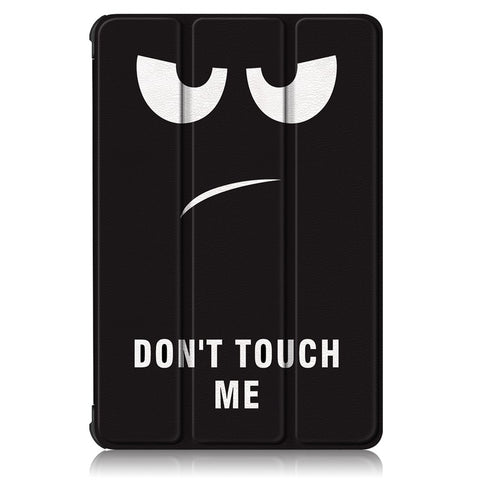 For Honor Pad X8 / X8 Lite / Huawei MatePad T 10 Pattern Printing PU Leather Trifold Stand Cover Fall-proof Tablet Protective Case