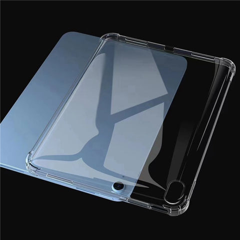 For iPad (2025) / 10.9 (2022) Soft TPU Clear Tablet Cover Reinforced 4 Corners Shock-Absorbing Scratch-Resistant Back Case