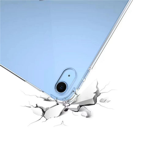 For iPad (2025) / 10.9 (2022) Soft TPU Clear Tablet Cover Reinforced 4 Corners Shock-Absorbing Scratch-Resistant Back Case