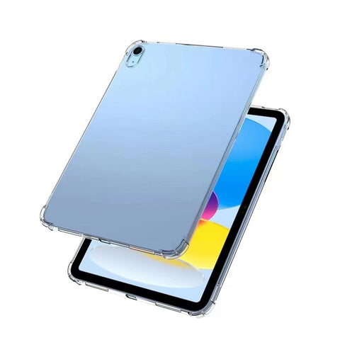 For iPad (2025) / 10.9 (2022) Soft TPU Clear Tablet Cover Reinforced 4 Corners Shock-Absorbing Scratch-Resistant Back Case