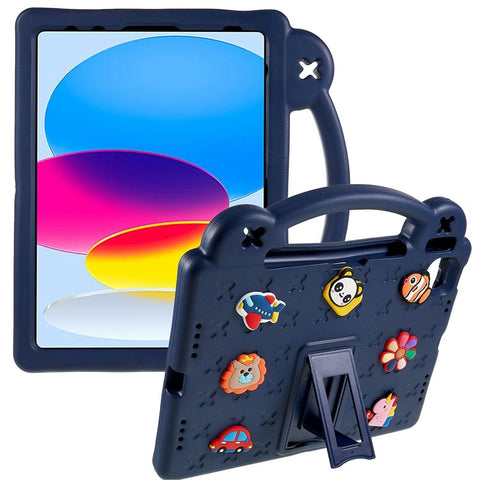 For iPad (2025) / 10.9 (2022) Tablet Cover Dropproof EVA Protective Case with Kickstand